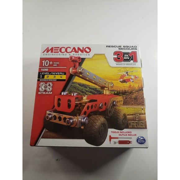 Meccano Rescue Squad Model# 15202 3-In-1 Models Engineering & Robotics Ages 10+ - Picture 5 of 6